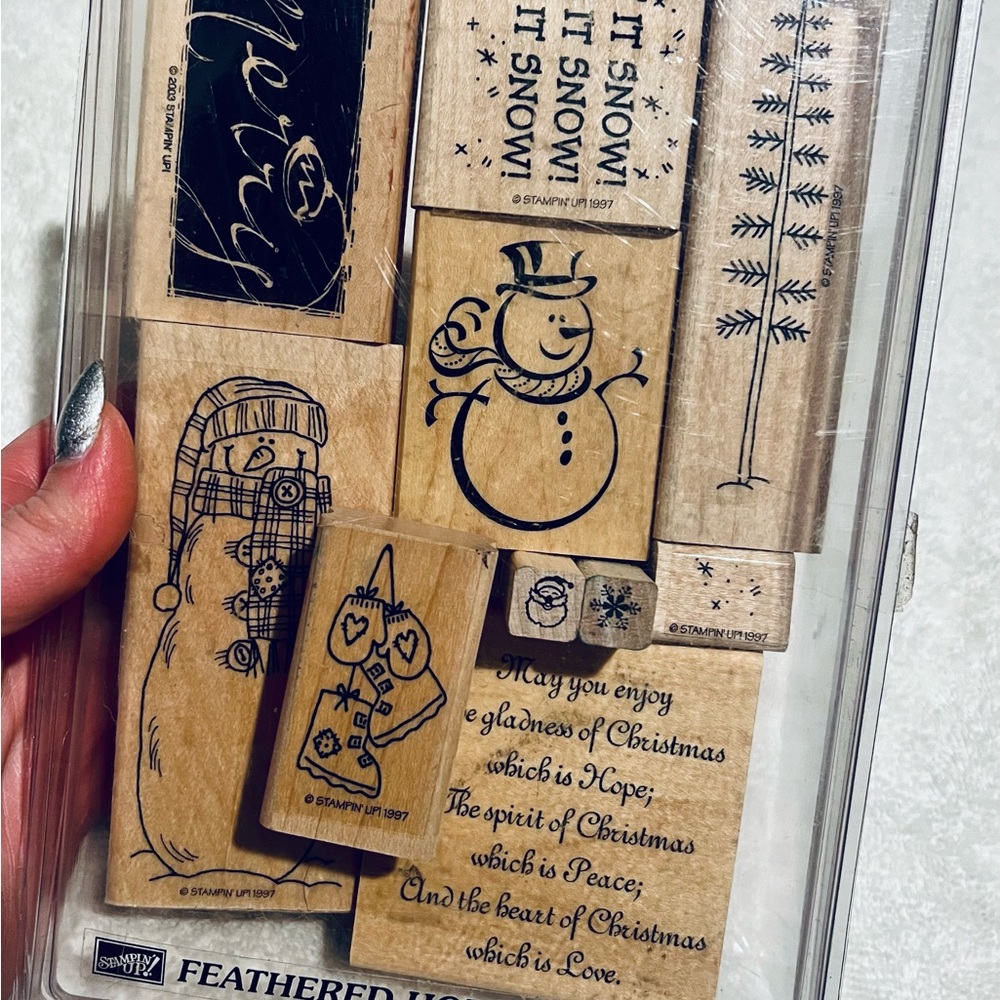 Stampin' Up! Christmas Rubber Stamps Set